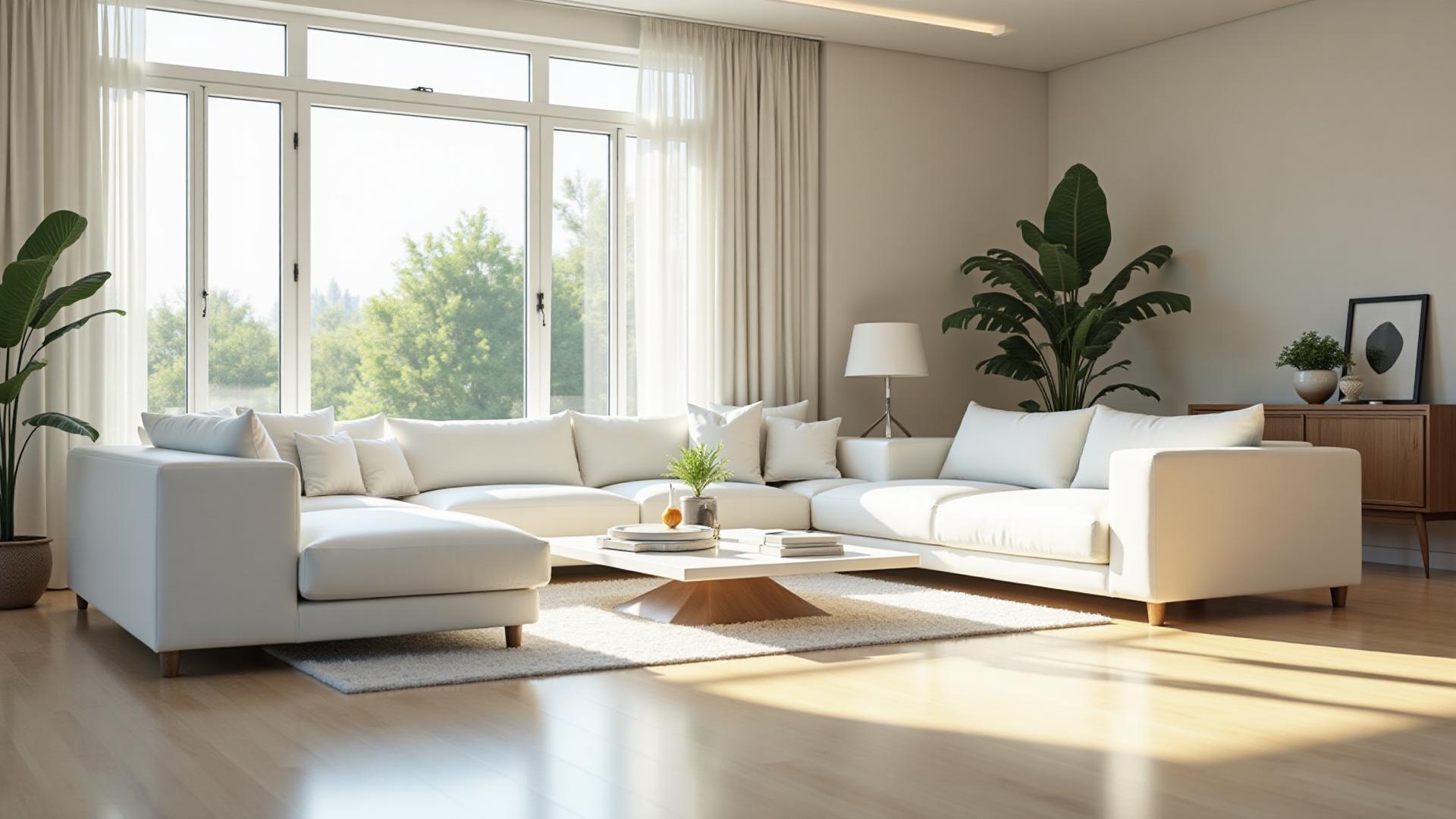 Spotless home interior after professional cleaning